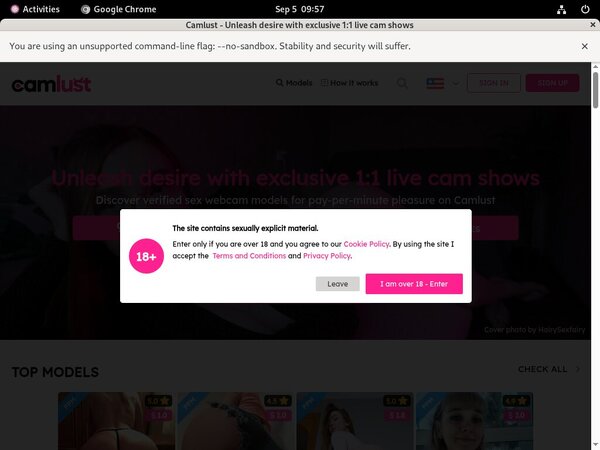 Cam Lust Trial Discount