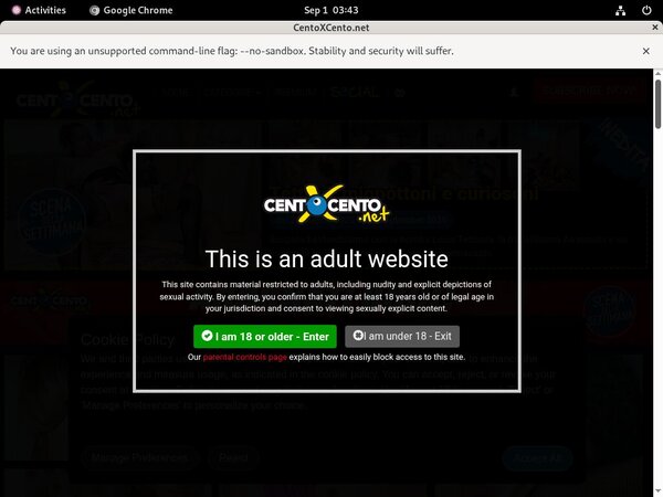 Centoxcento.net Password Details