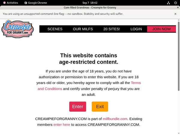 Creampieforgranny Pasword