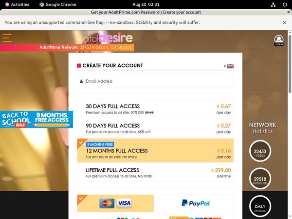 Digital Desire With Credit Card