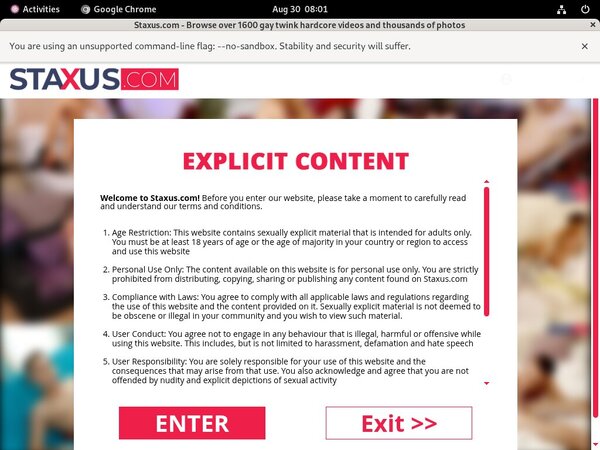 Discount Staxus.com Code