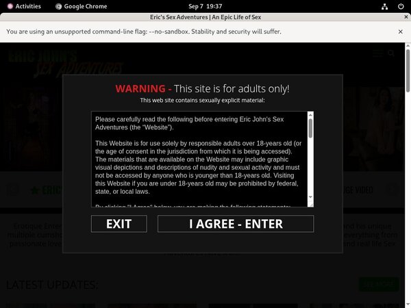 Ericjohnssexadventures.com Premium Accounts Free