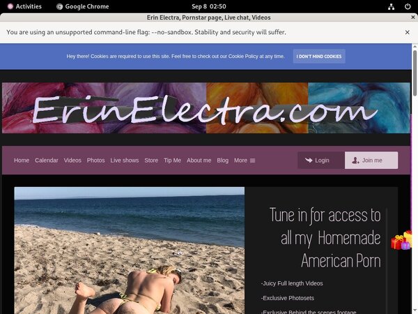Erin Electra With Paysafecard