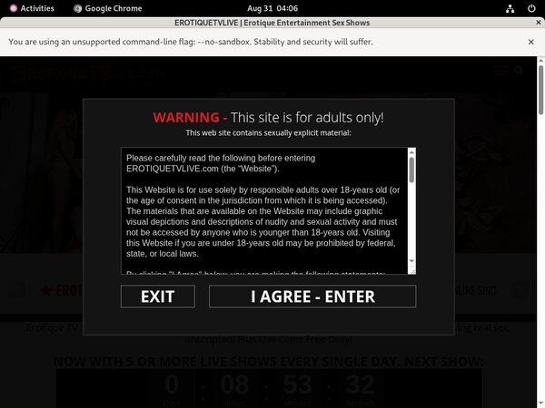 Erotique TV Trail Membership
