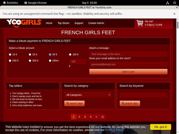 FRENCH GIRLS FEET Promo Offer