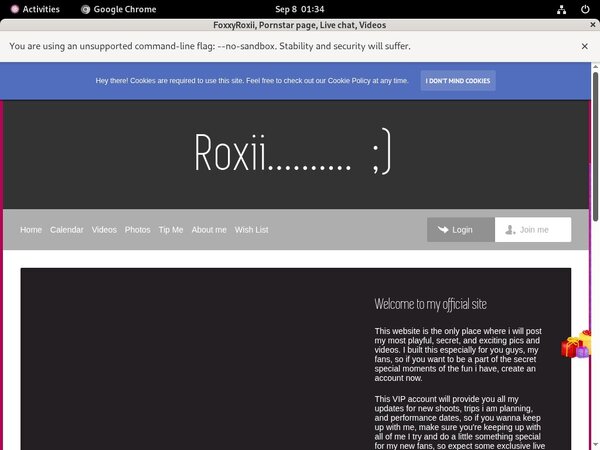 FoxxyRoxii With Paypal