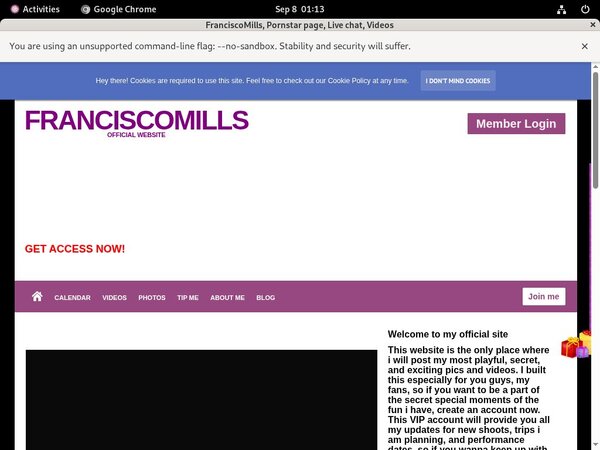 Franciscomills.modelcentro.com Active Accounts