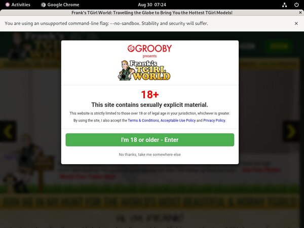 Franks-tgirlworld.com Trial Price