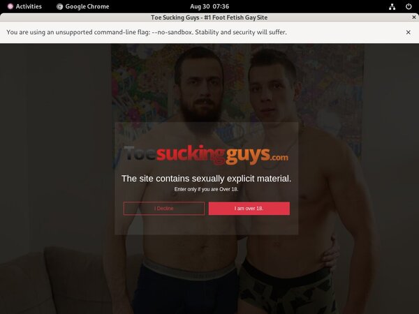 Free Toesuckingguys.com Passes