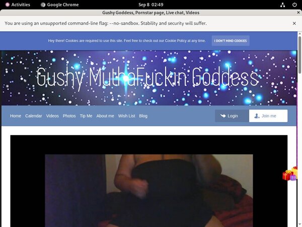 Gushy Goddess Home Page
