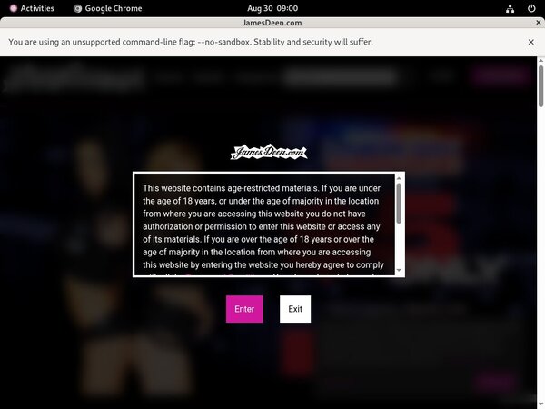 James Deen Signup Form