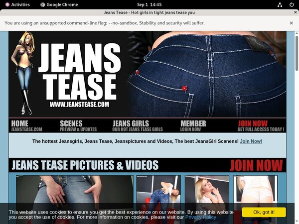 Jeanstease.com Discount Id