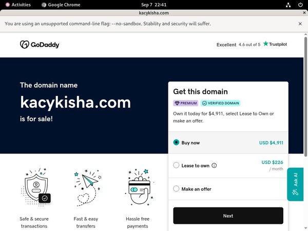 KacyKisha Login Info