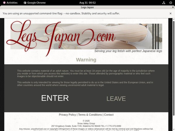 Legs Japan Yearly Membership