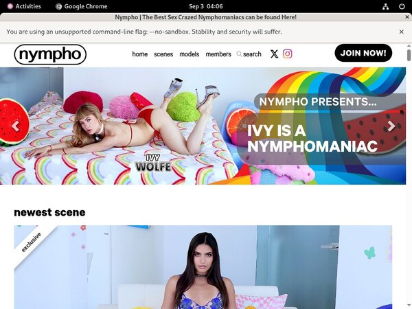 Make Nympho Account