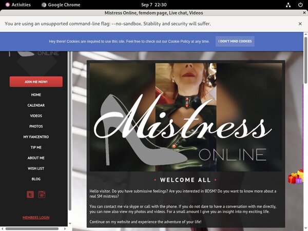 MistressOnline Free Stream