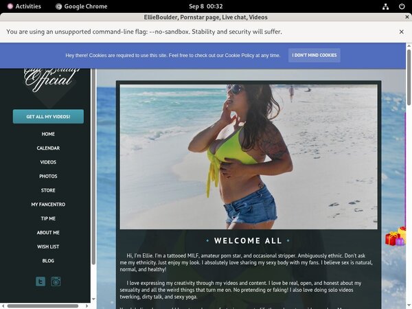 New Free Ellieboulder.com Account