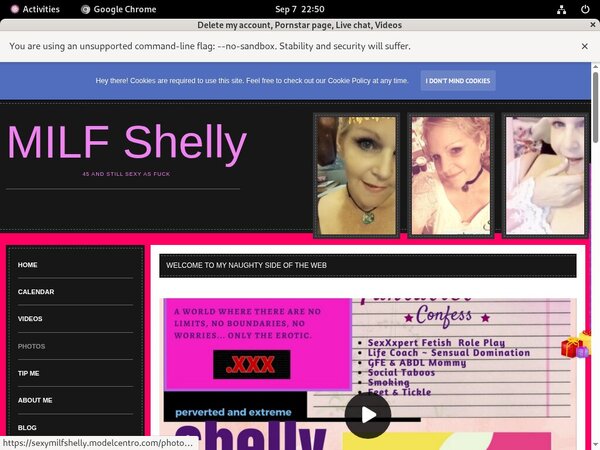 Sexymilfshelly.modelcentro.com Paypal Register
