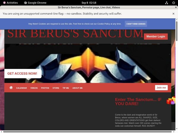 Sirberusssanctum.net Account Info