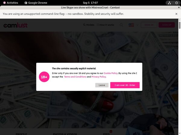 Trial Camlust.com Membership