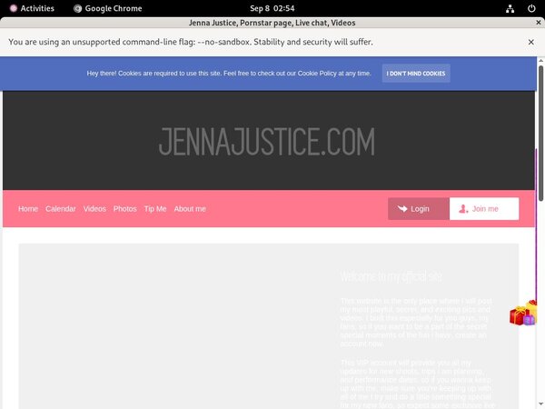 Username And Password For Jenna Justice