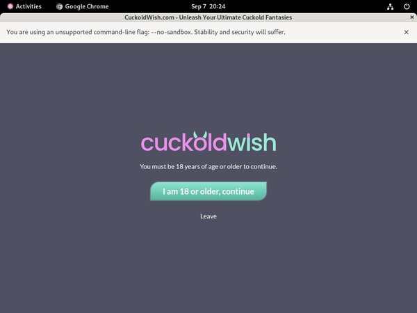 Wish Cuckold Discount Deal
