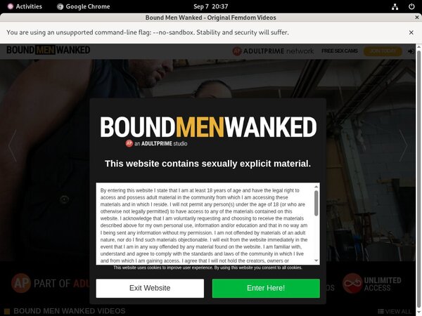 Www Boundmenwanked.com
