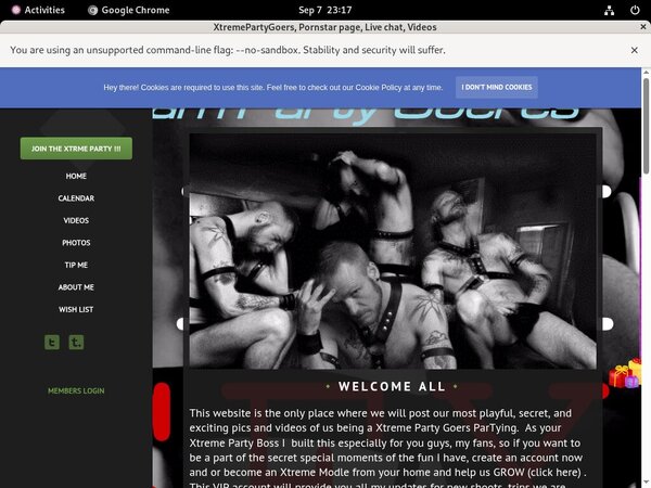 Xtremepartygoer.modelcentro.com Membership Deal