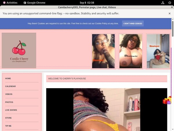Camilacherryxxx.modelcentro.com Discount Account