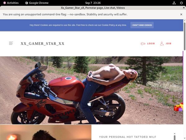 Free Video Xxgamerstarxx.modelcentro.com