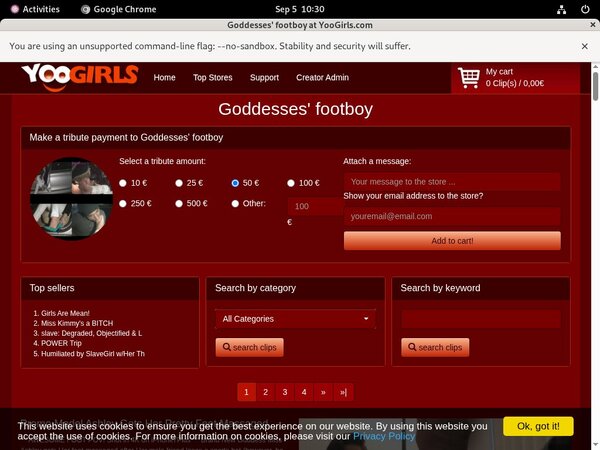 Goddessesfootboy Free Trial Code